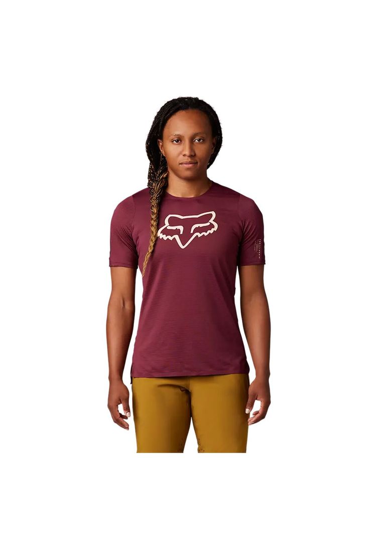 Polera Bicicleta Mujer Flexair Burdeo Fox-1