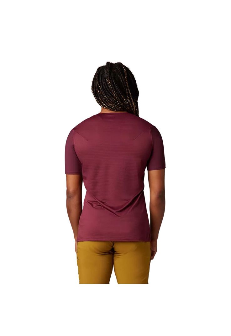 Polera Bicicleta Mujer Flexair Burdeo Fox-2
