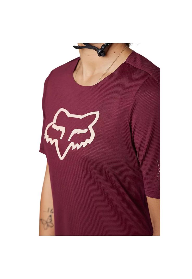 Polera Bicicleta Mujer Flexair Burdeo Fox-3