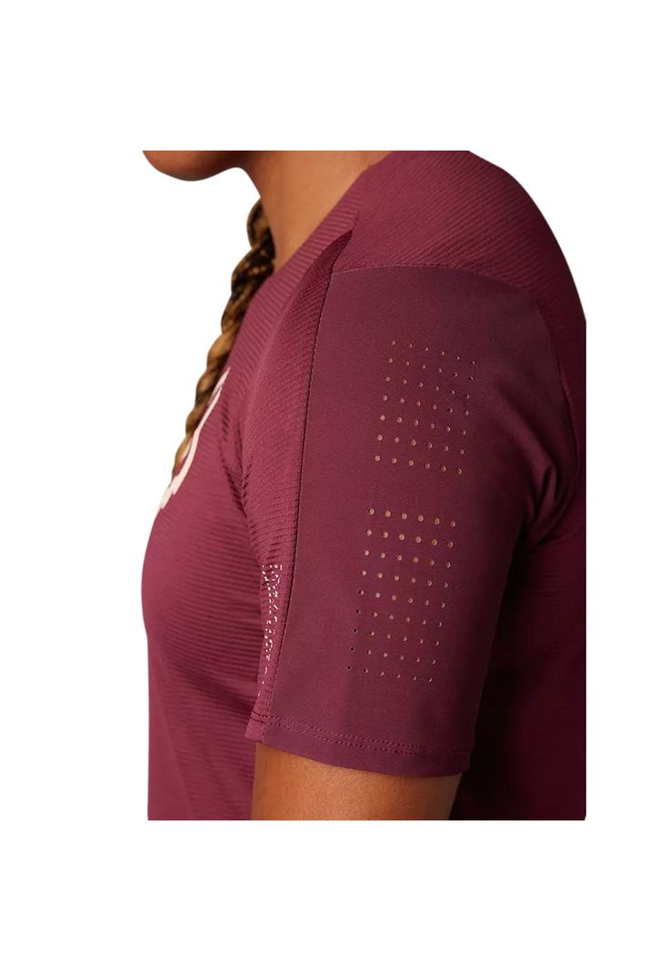 Polera Bicicleta Mujer Flexair Burdeo Fox-4