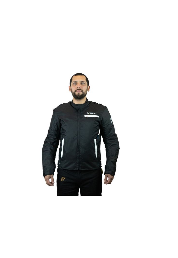 Chaqueta Moto Calle Jet Negro/Blanco KMZ-0