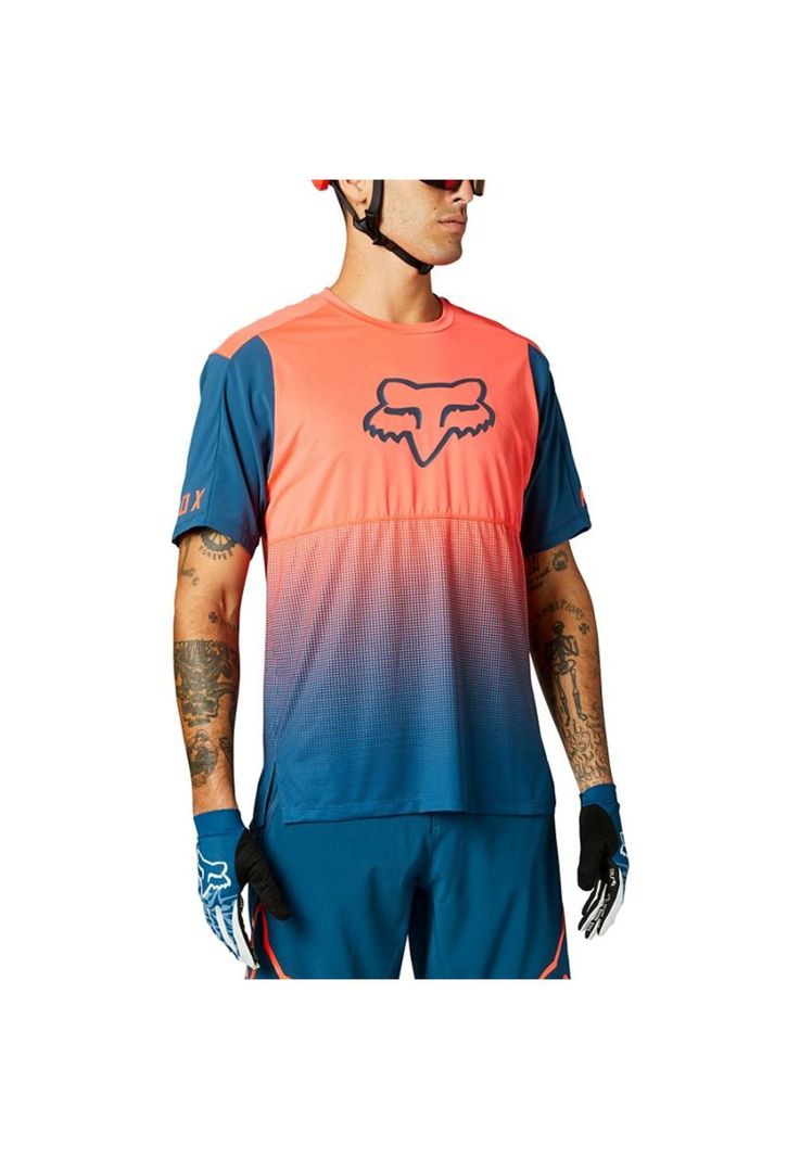 Polera Bicicleta Flexair Naranjo Fox-0