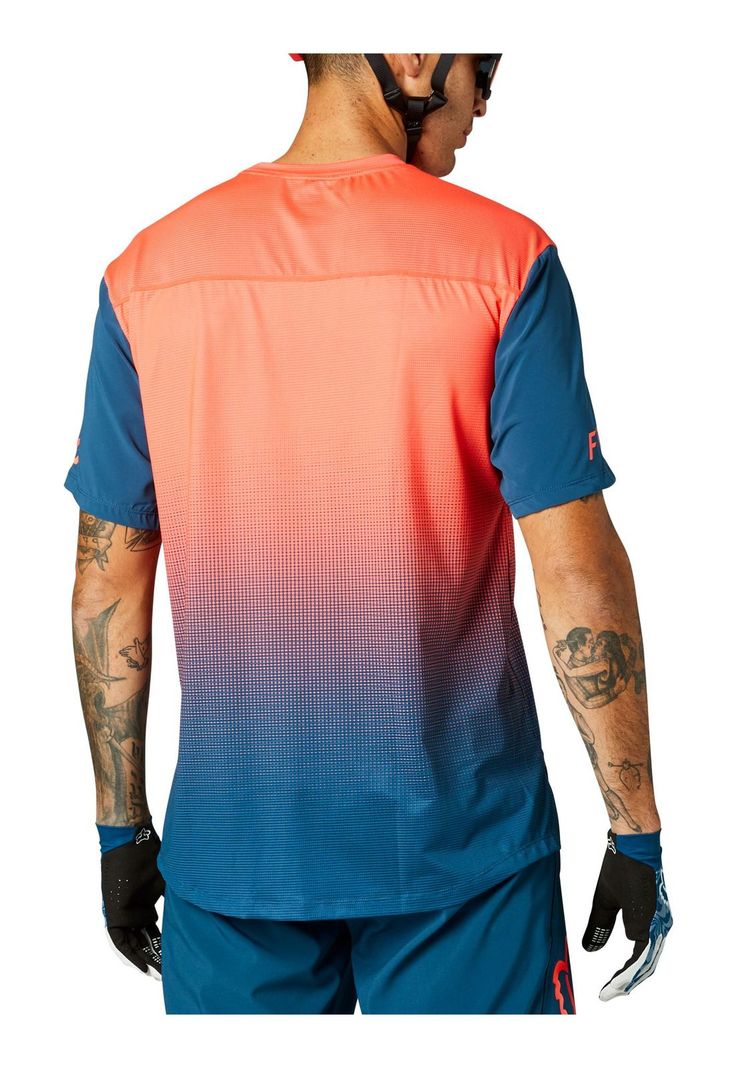 Polera Bicicleta Flexair Naranjo Fox-3