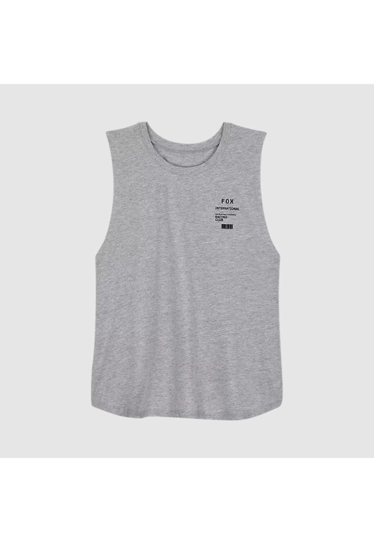 Polera Lifestyle Mujer Numerical Biker Gris Fox-0