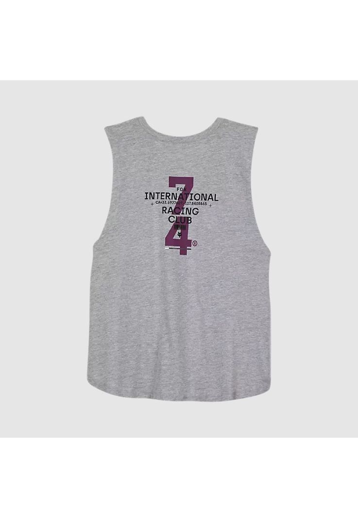 Polera Lifestyle Mujer Numerical Biker Gris Fox-1