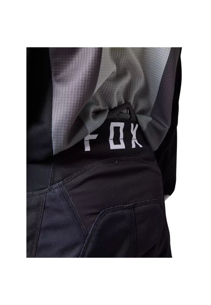 Pantalon Moto Niño 180 Leed Negro/Blanco Fox-3