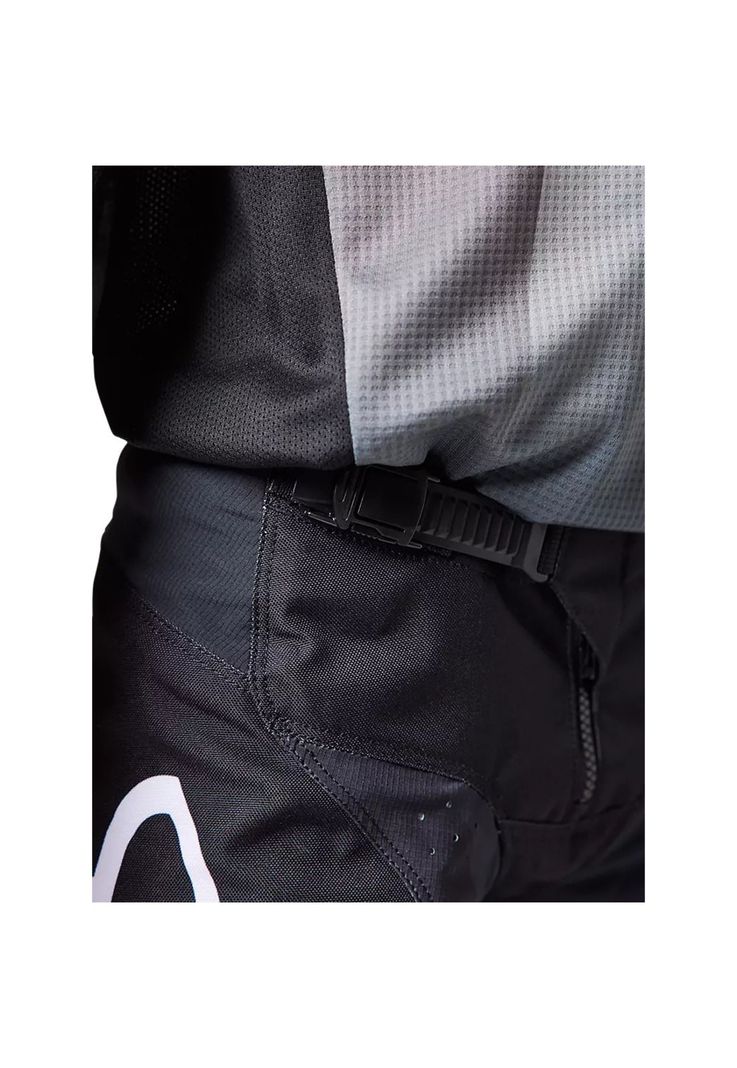 Pantalon Moto Niño 180 Leed Negro/Blanco Fox-4