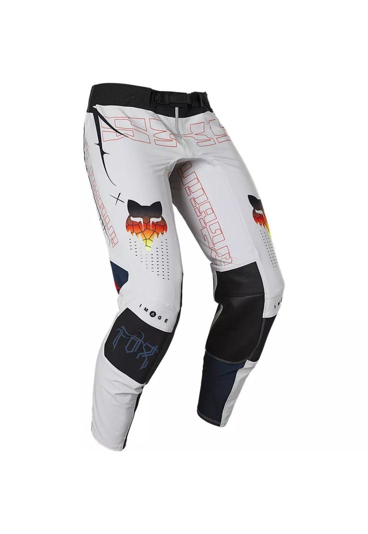 Pantalon Moto Flexair Skarz Limited Edition Blanco Fox-0