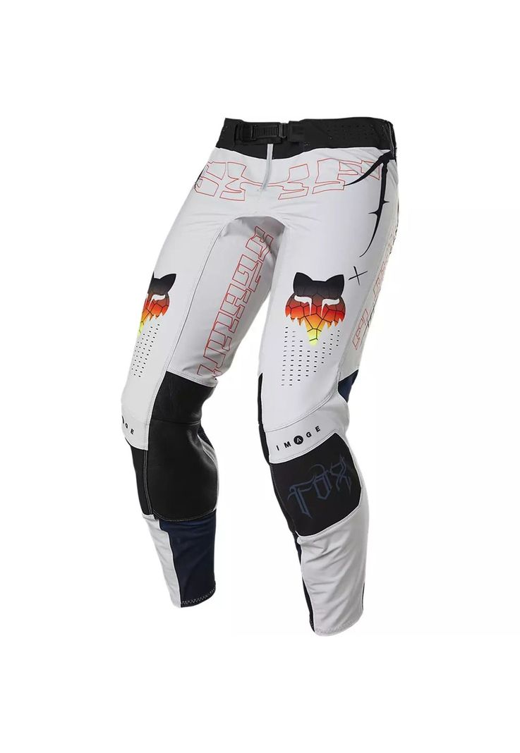 Pantalon Moto Flexair Skarz Limited Edition Blanco Fox-1