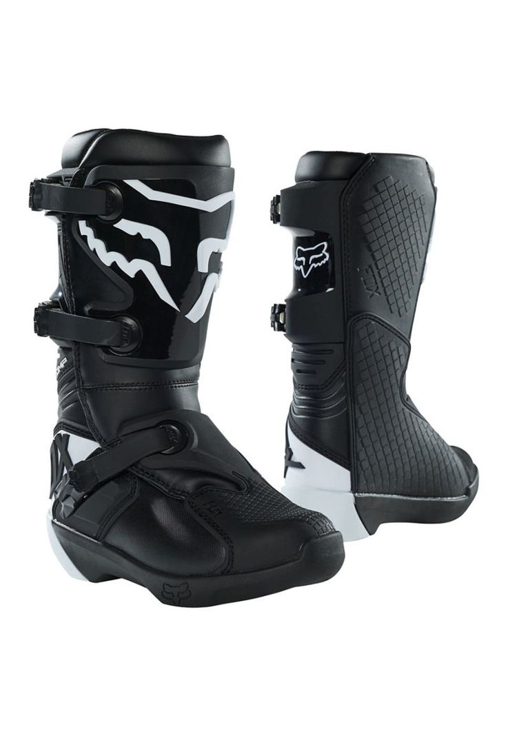 Botas Moto Niño Comp Negro Fox-0
