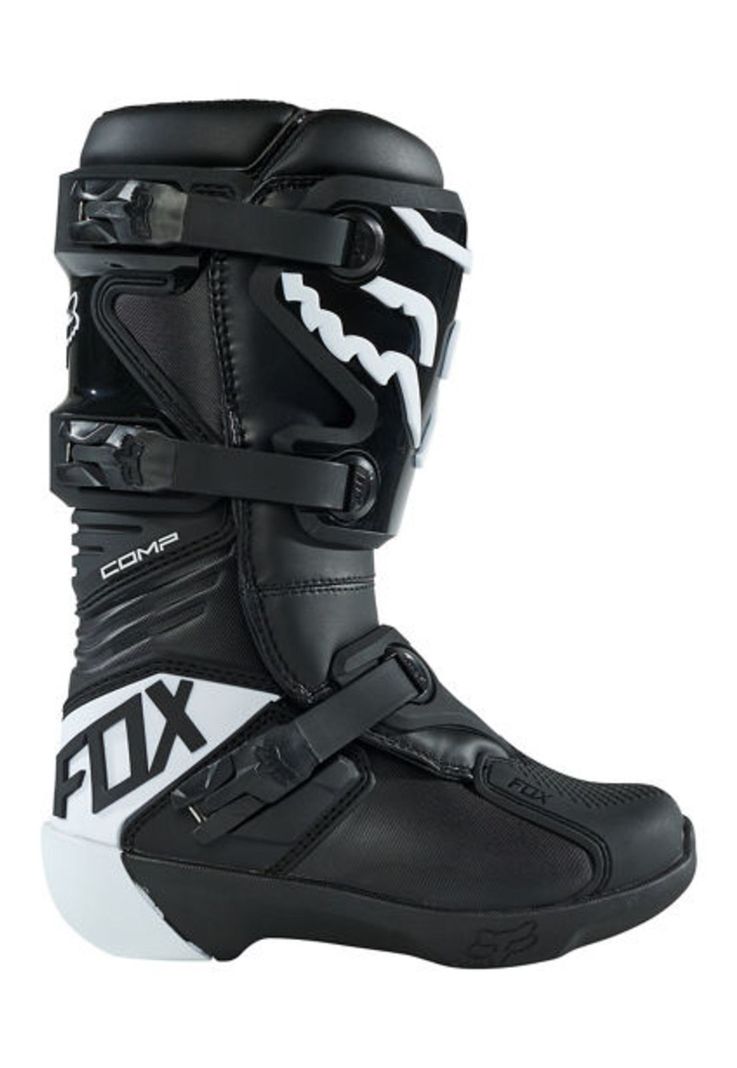 Botas Moto Niño Comp Negro Fox-1