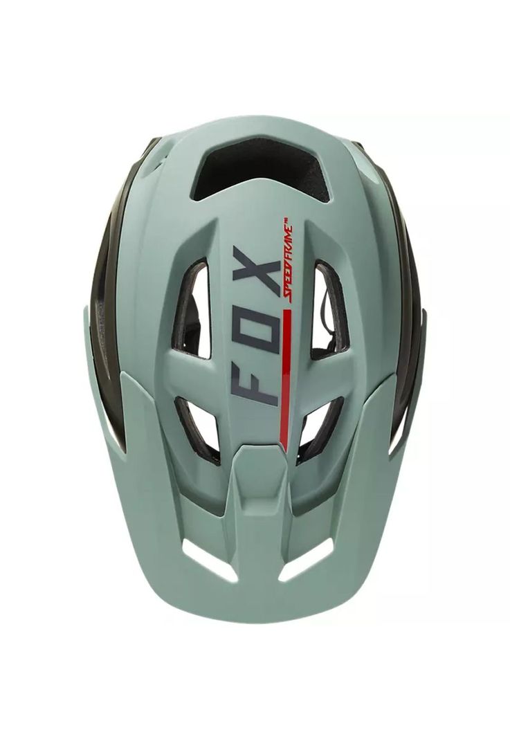 Casco Bicicleta Speedframe Pro Blocked Verde Fox-2