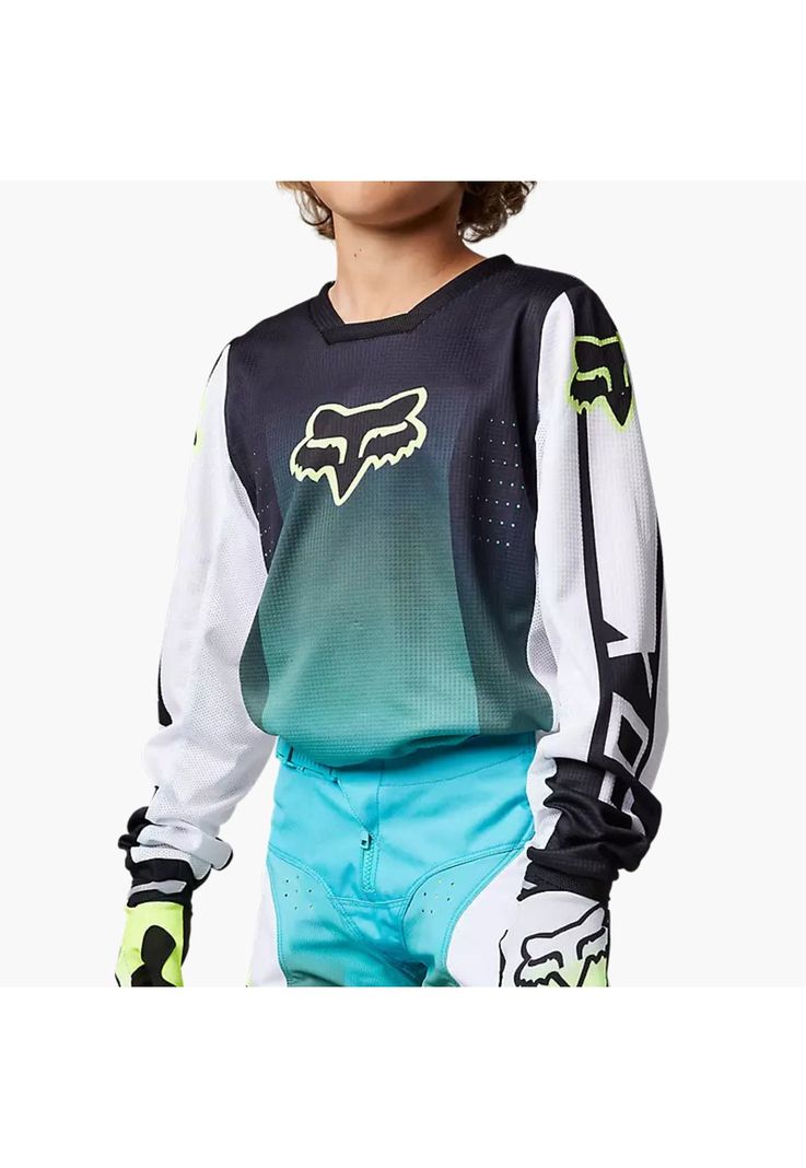 Polero Moto Niño 180 Leed Verde Fox-1