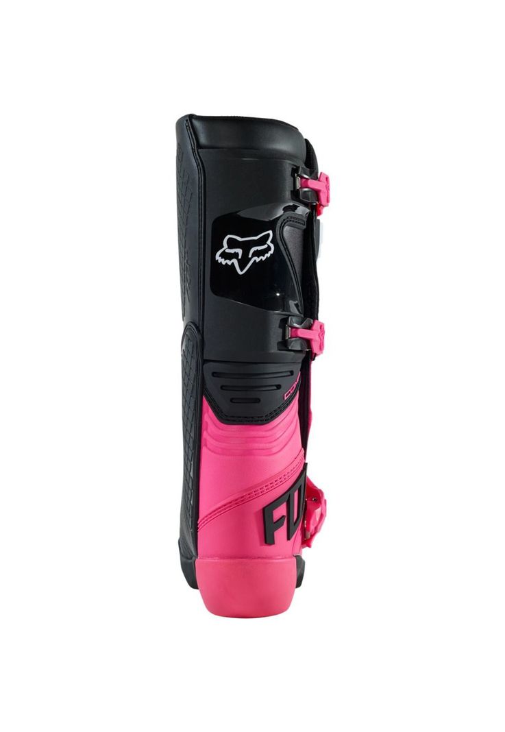 Botas Moto Mujer Comp Rosado Fox-3