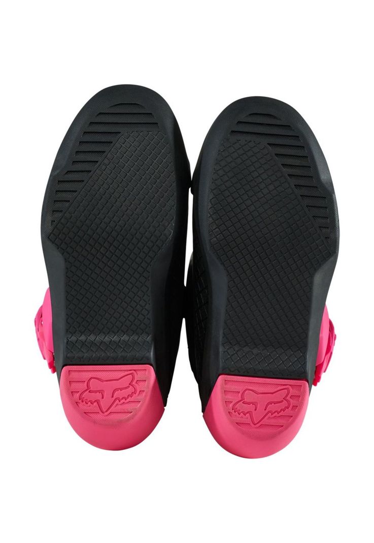 Botas Moto Mujer Comp Rosado Fox-4