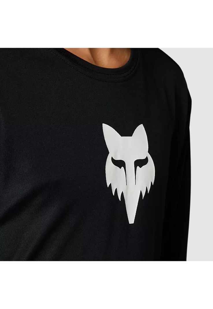 Polera Bicicleta Niño Ranger Manga Larga Negro Fox-2