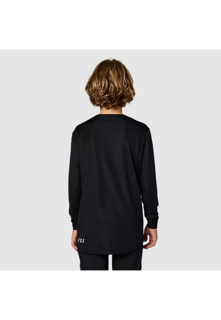Polera Bicicleta Niño Ranger Manga Larga Negro Fox-4