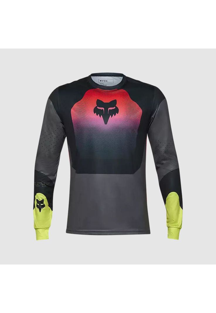 Polera Moto Ranger Revise Negro/Rosado Fox-0