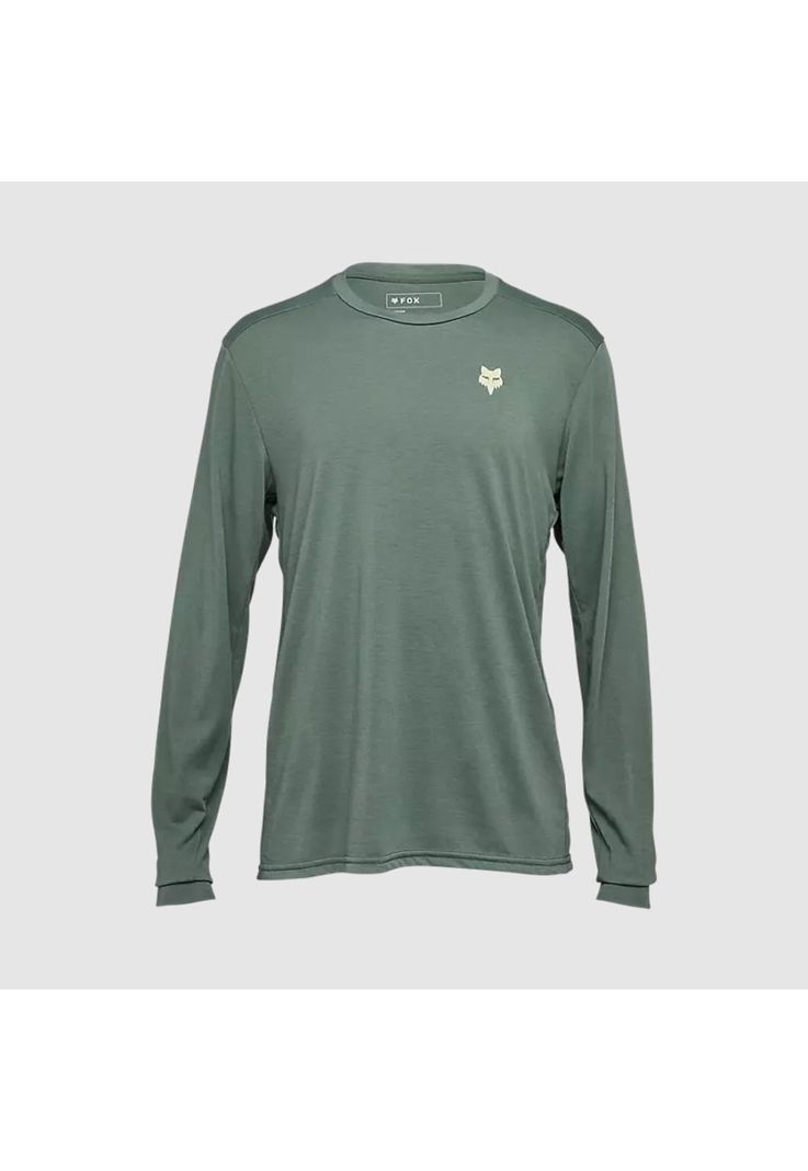 Polera Bicicleta Ranger Shepherds drirelease® Manga Larga Verde Fox-0