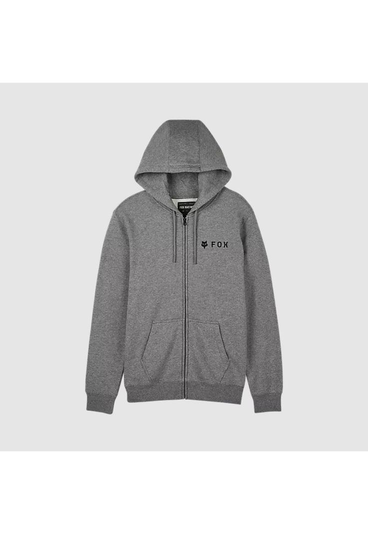 Poleron Lifestyle Absolute Zip Gris/Negro Fox-0