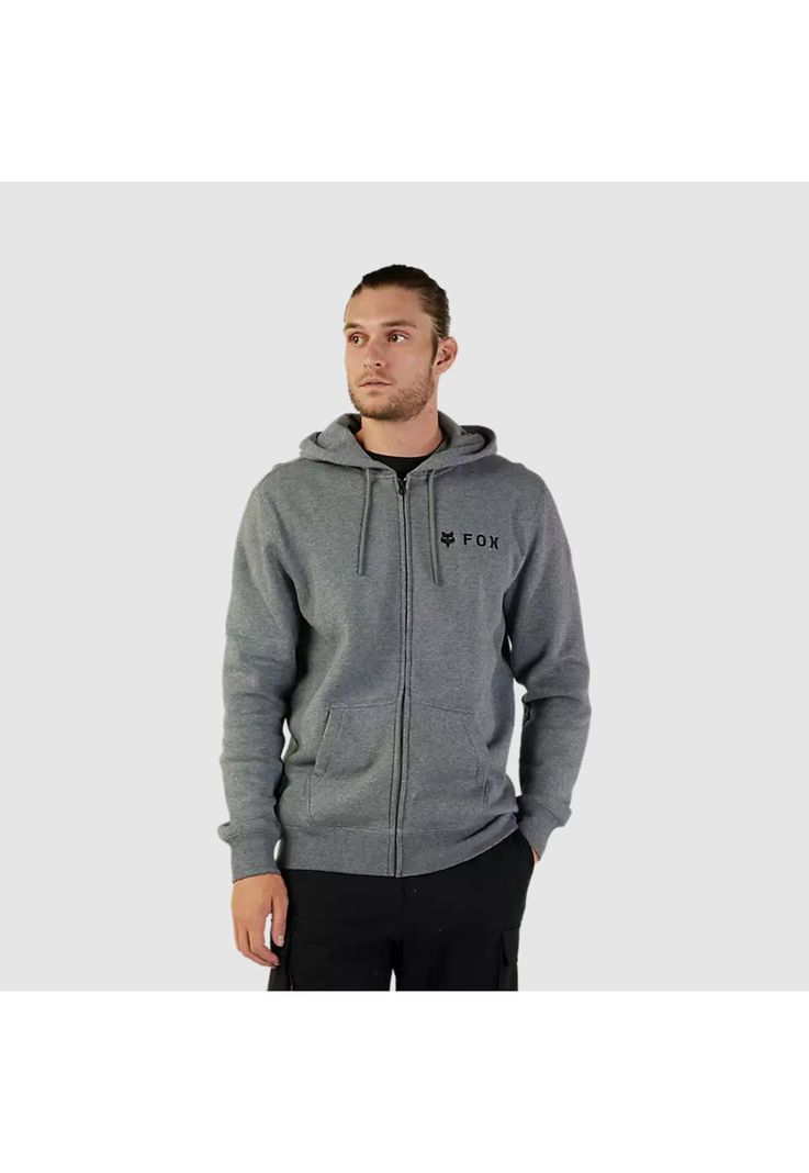Poleron Lifestyle Absolute Zip Gris/Negro Fox-2
