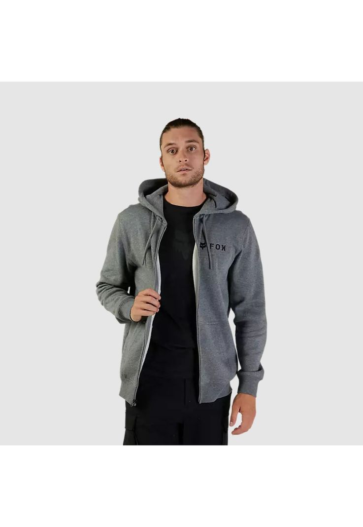 Poleron Lifestyle Absolute Zip Gris/Negro Fox-7