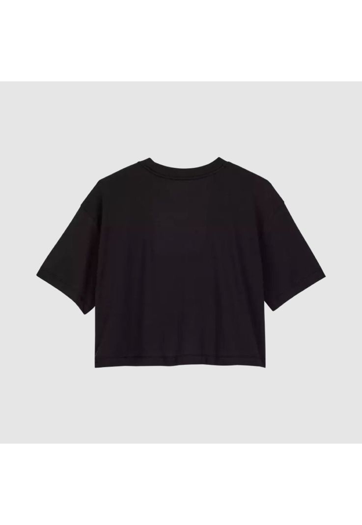 Polera Lifestyle Mujer Byrd Crop Negro Fox-3