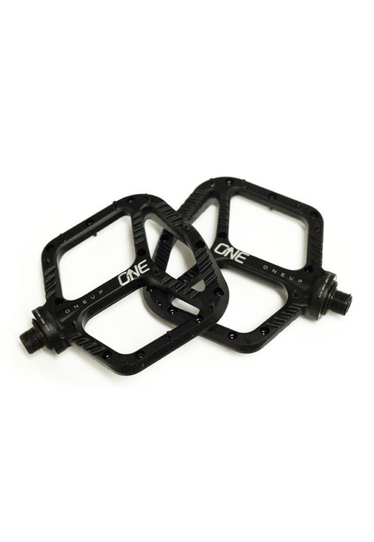 Pedales Bicicleta Flat Aluminio Negro One Up-1