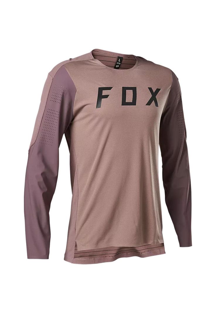 Polera Bicicleta Flexair Pro Manga Larga Morado Fox-0