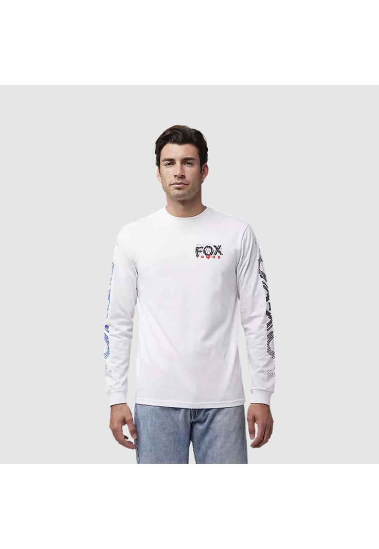 Polera Lifestyle Energy Premium Manga Larga Blanco Fox-2