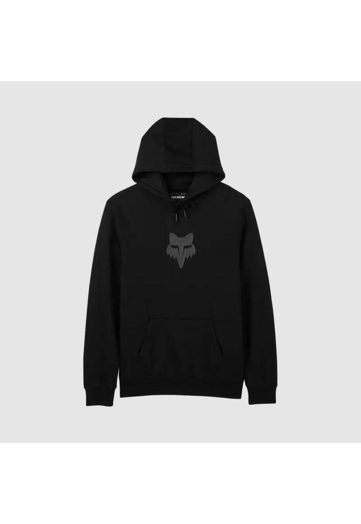 Poleron Lifestyle Canguro Fox Head Negro/Gris Fox-0