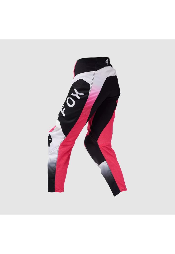 Pantalon Moto Niña 180 Lean Rosado/Negro Fox-1