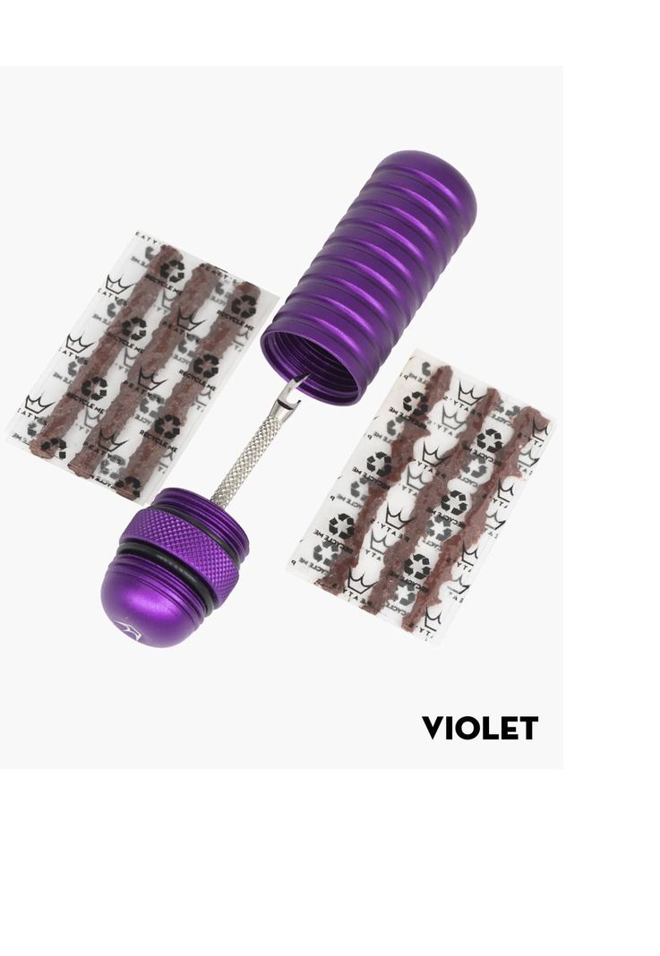 Kit de Reparacion Tubular Holeshot Morado Peaty´s-0