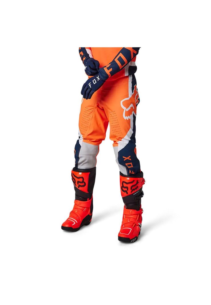 Pantalon Moto Flexair EFEKT Naranjo Fox-1