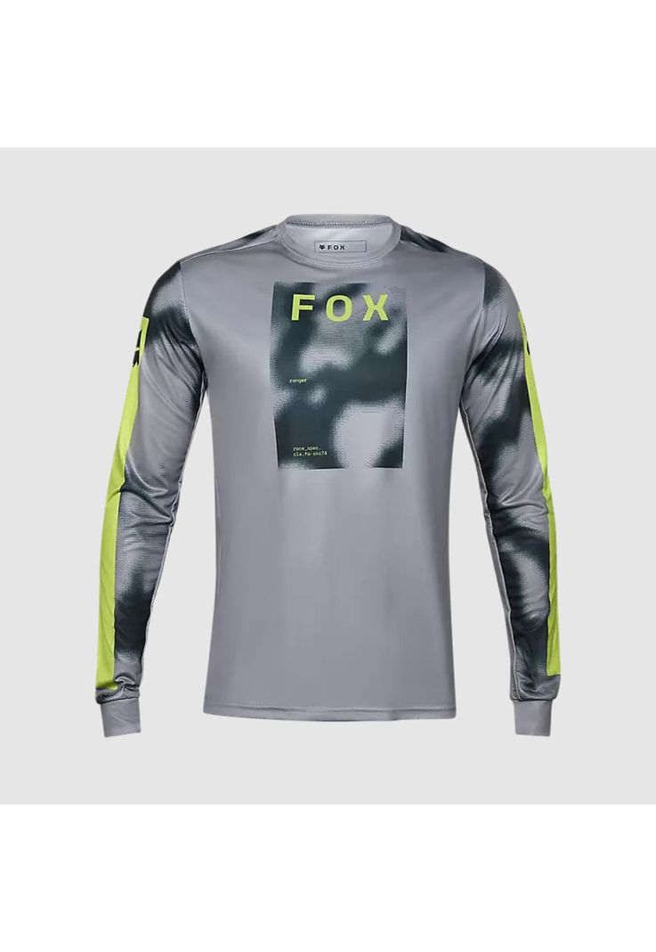 Polera Bicicleta Ranger Taunt Manga Larga Gris Fox-0