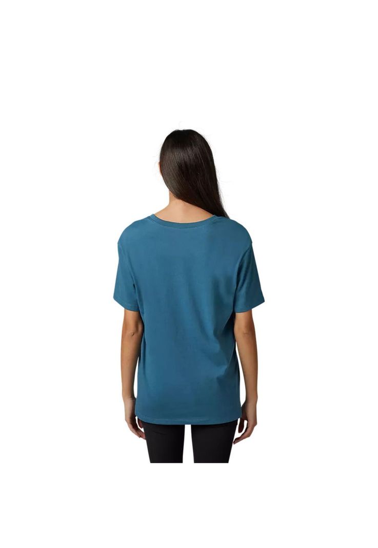 Polera Lifestyle Mujer Boundary Manga Corta Azul Fox-1