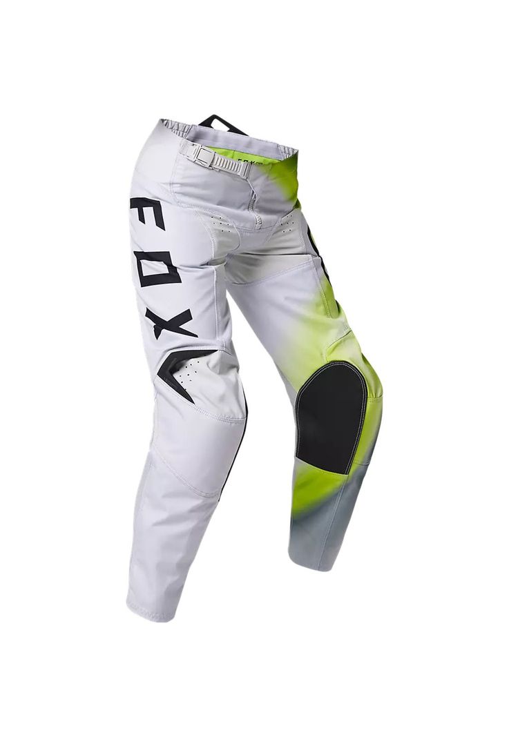 Pantalon Moto Niño 180 Toxsyk Amarillo/Blanco Fox-0