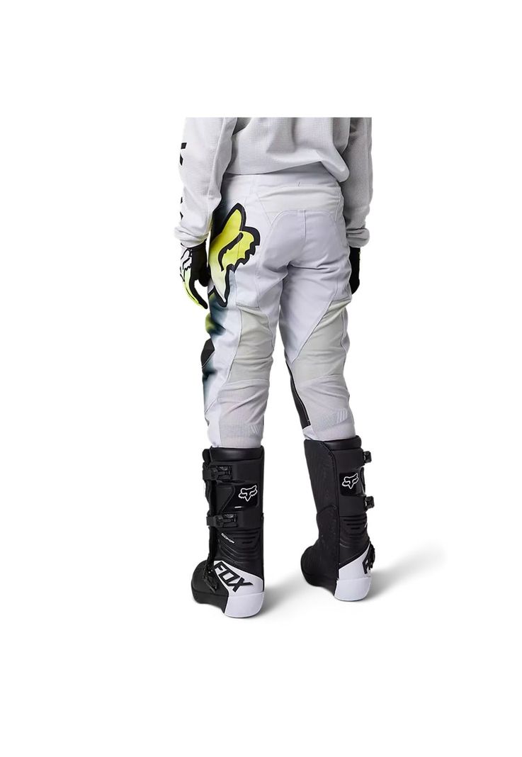 Pantalon Moto Niño 180 Toxsyk Amarillo/Blanco Fox-2