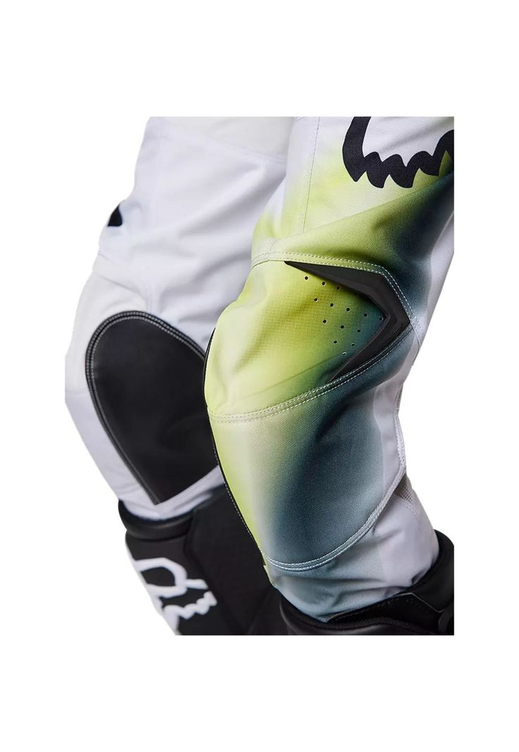 Pantalon Moto Niño 180 Toxsyk Amarillo/Blanco Fox-5