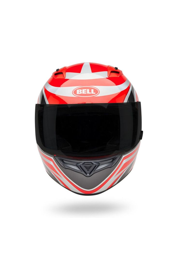 Casco Moto Qualifier Conduit Rojo/Plateado Bell-2