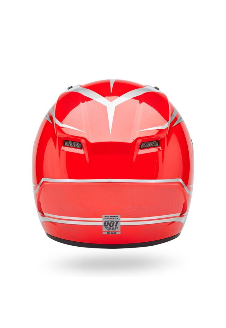 Casco Moto Qualifier Conduit Rojo/Plateado Bell-3