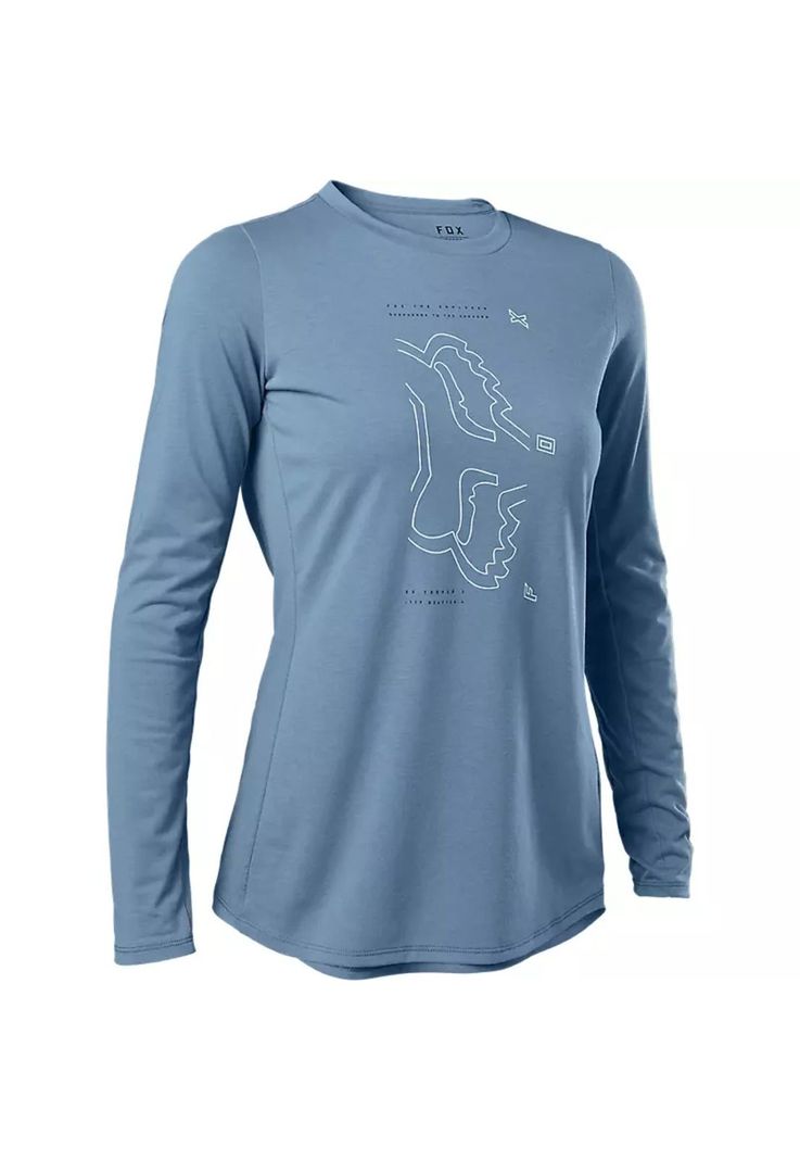 Polera Bicicleta Mujer Ranger Drirelease® Azul Fox-0