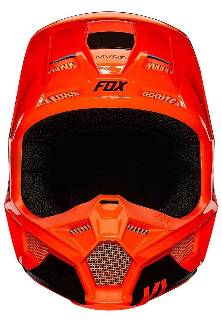 Casco Moto V1 Niño Revn Flo Naranjo Fox-4