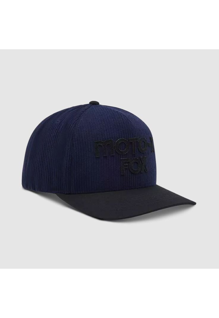 Gorro Jockey Lifestyle Moto-X Corduroy Azul Marino Fox-0