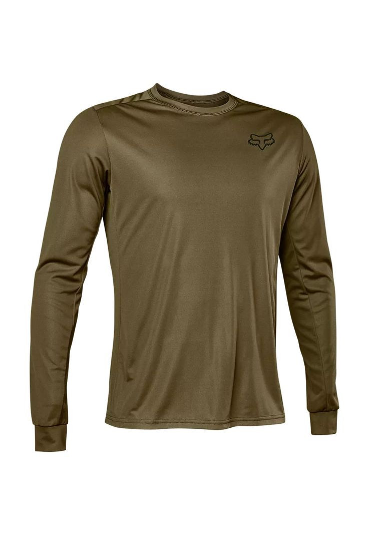 Polera Bicicleta Ranger Font Manga Larga Verde Fox-0