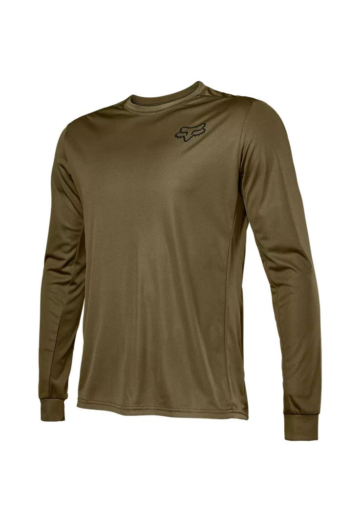 Polera Bicicleta Ranger Font Manga Larga Verde Fox-2