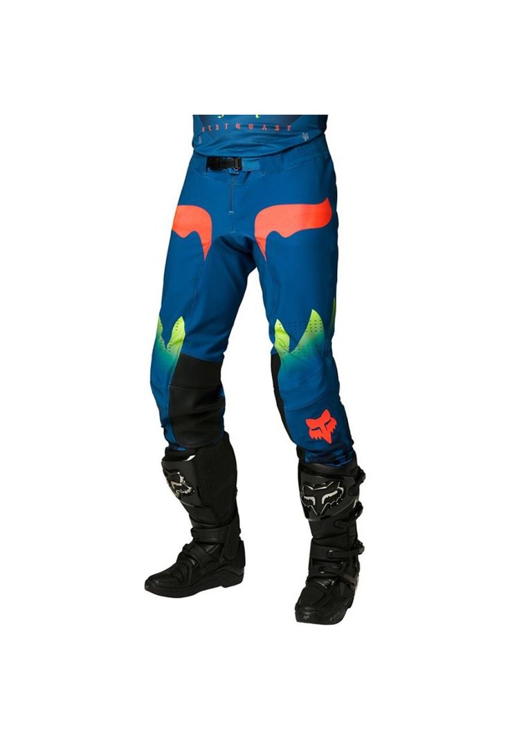 Pantalon Moto Flexair Mawlr Azul Fox-0