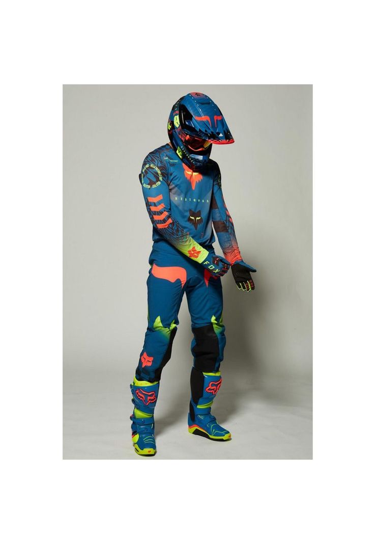 Pantalon Moto Flexair Mawlr Azul Fox-2