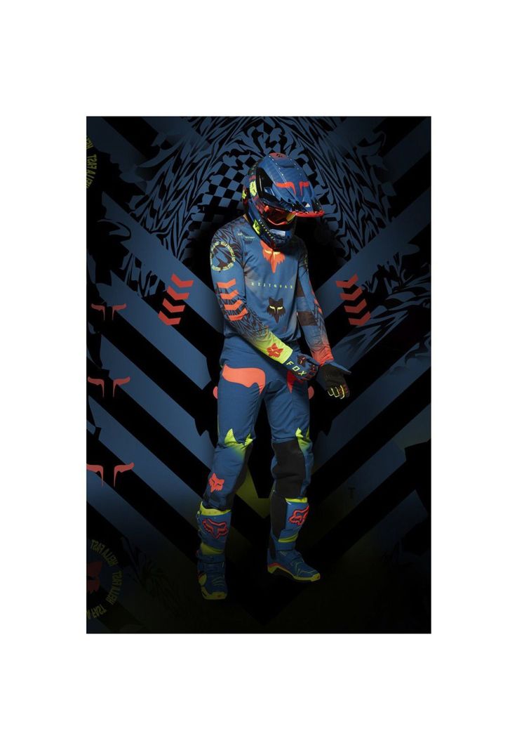 Pantalon Moto Flexair Mawlr Azul Fox-3