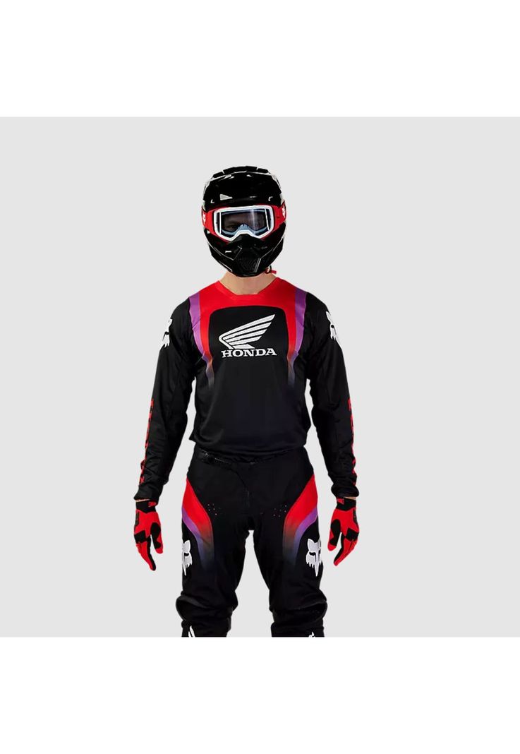 Polera Moto 180 Honda Multicolor Fox-1